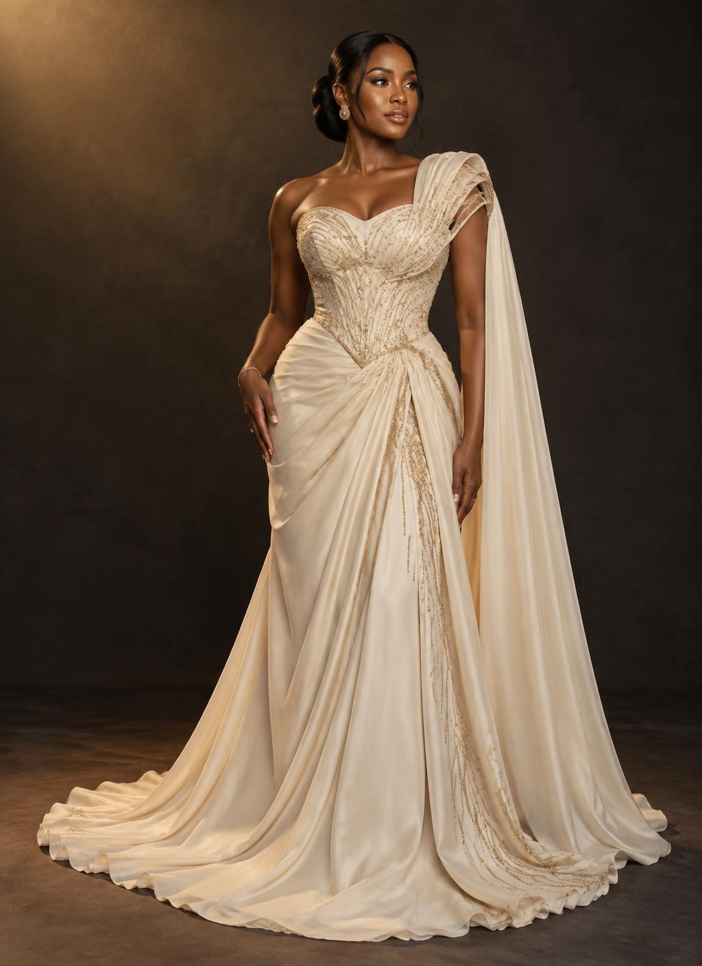 Ivory bespoke occasion gown